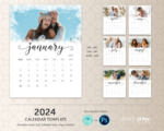 2024 photo calendar template