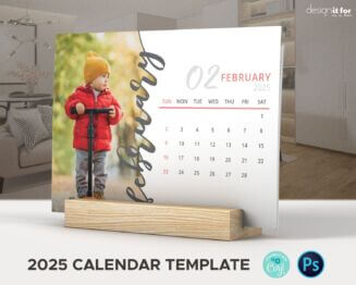 2025 photo calendar template