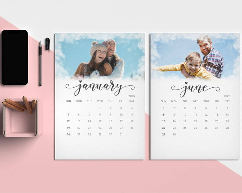 2025 photo calendar template