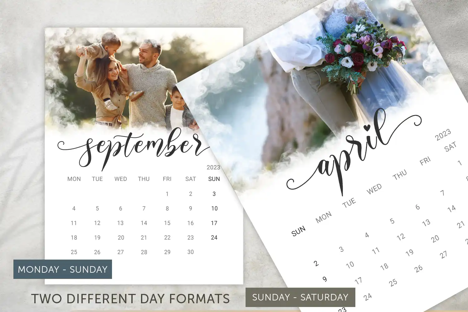Printable Photo Calendar Template