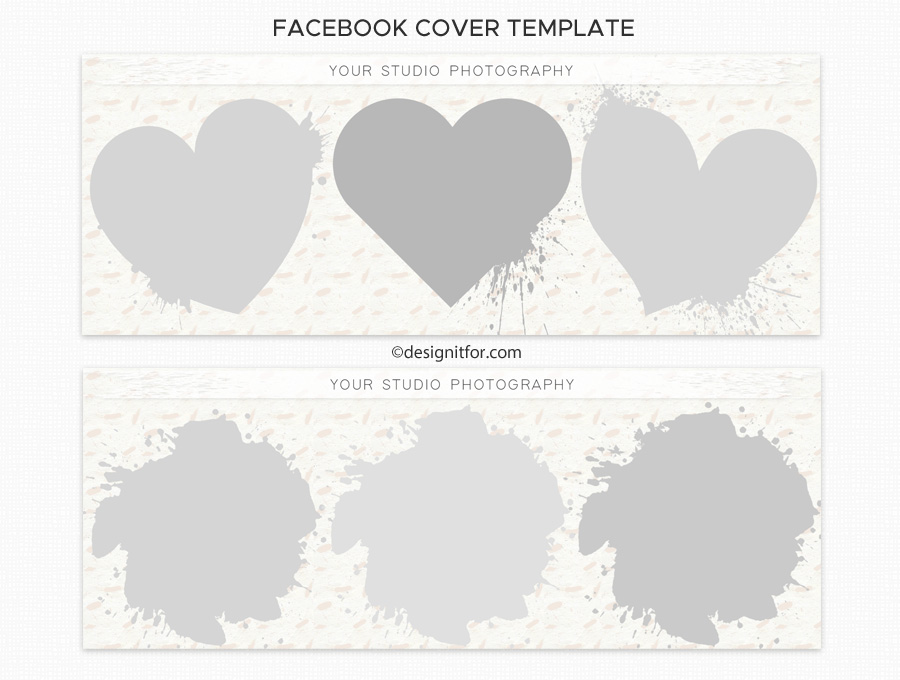 Facebook Cover Template for Photographers, Collage Templates, Facebook Cover PSD 2