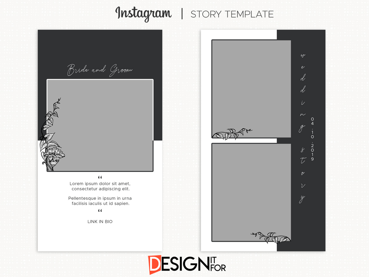 Wedding Instagram Stories Template, instagram story template bundle 5