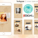 Instagram Story Template, instagram stories, instagram story for bloggers, photographers, instagram template, editable, corjl