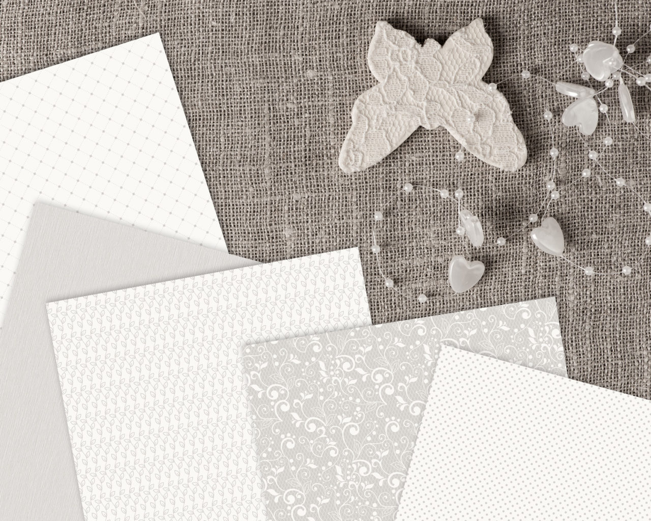 Wedding Digital Paper Pack, Wedding Patterns, Lace Digital Paper, Wedding Papers 5