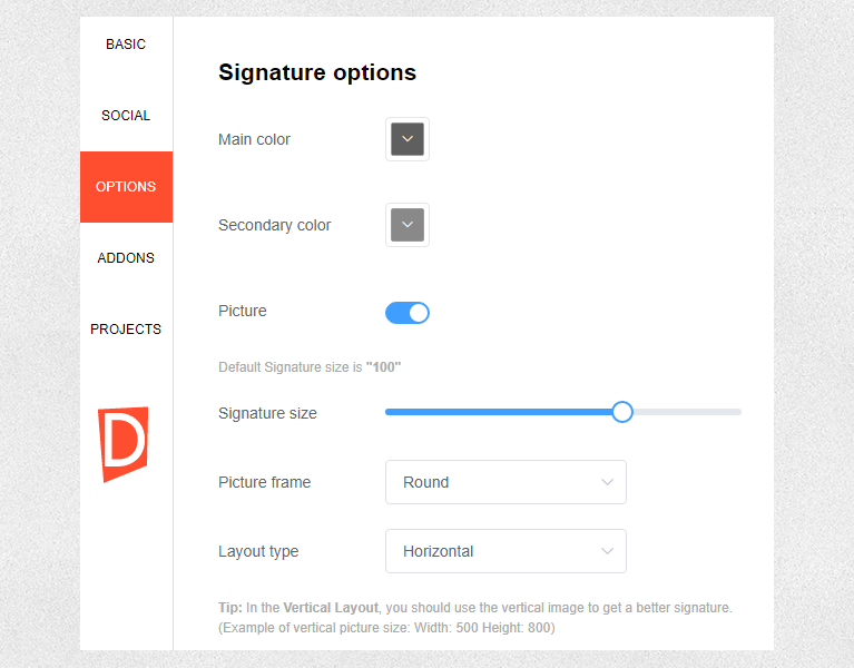create custom email signature gmail
