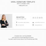 Email signature template, Easy Editable Email Signature Template with Generator, Photoshop template Psd Email template