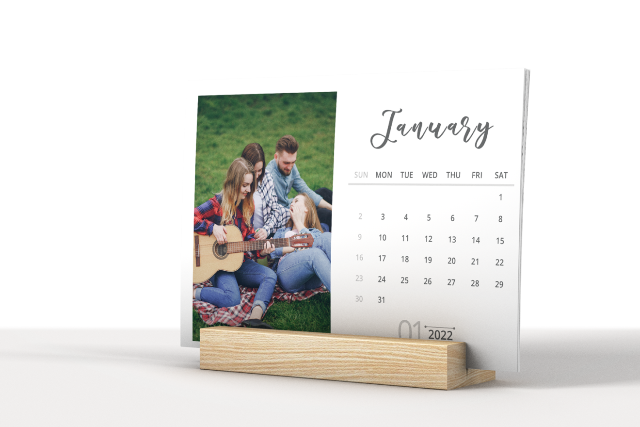 2022 Desk Calendar Template, Desk Calendar, 2022 Printable Calendar, Year Calendar, Editable, PSD, PNG File, Instant Download, Calendar 2021 3