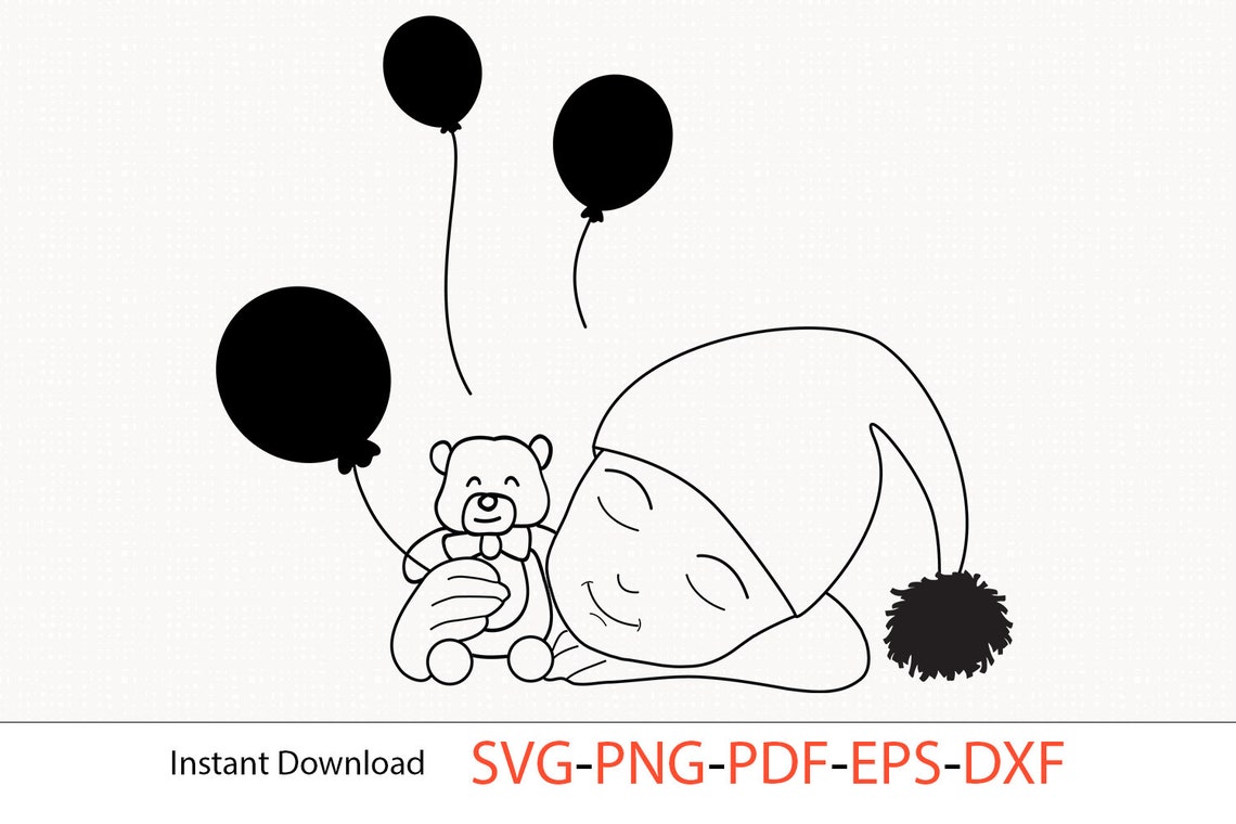 Newborn Baby SVG File, Baby SVG File, Cricut Cut File, svg, png, eps, pdf, dxf, newborn clipart, baby boy svg, newborn clipart, pregnancy 1